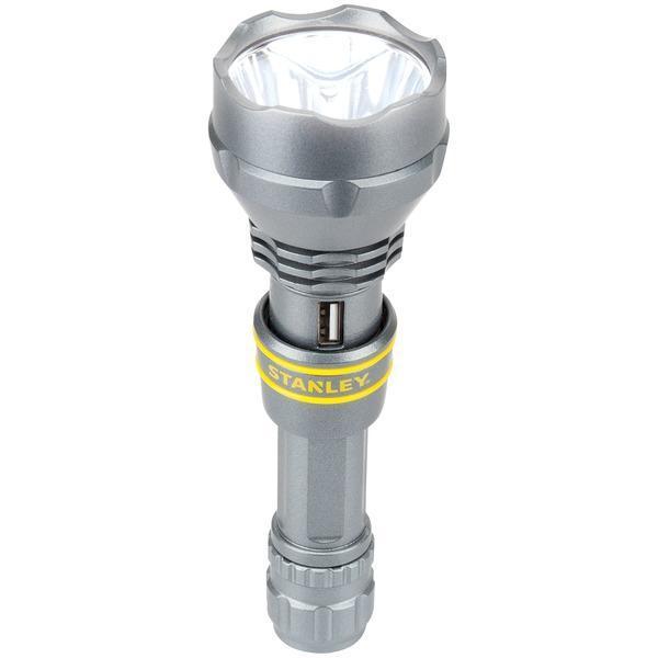 600-Lumen Rechargeable LED Flashlight with Portable Power-LED Lights & Parts-JadeMoghul Inc.