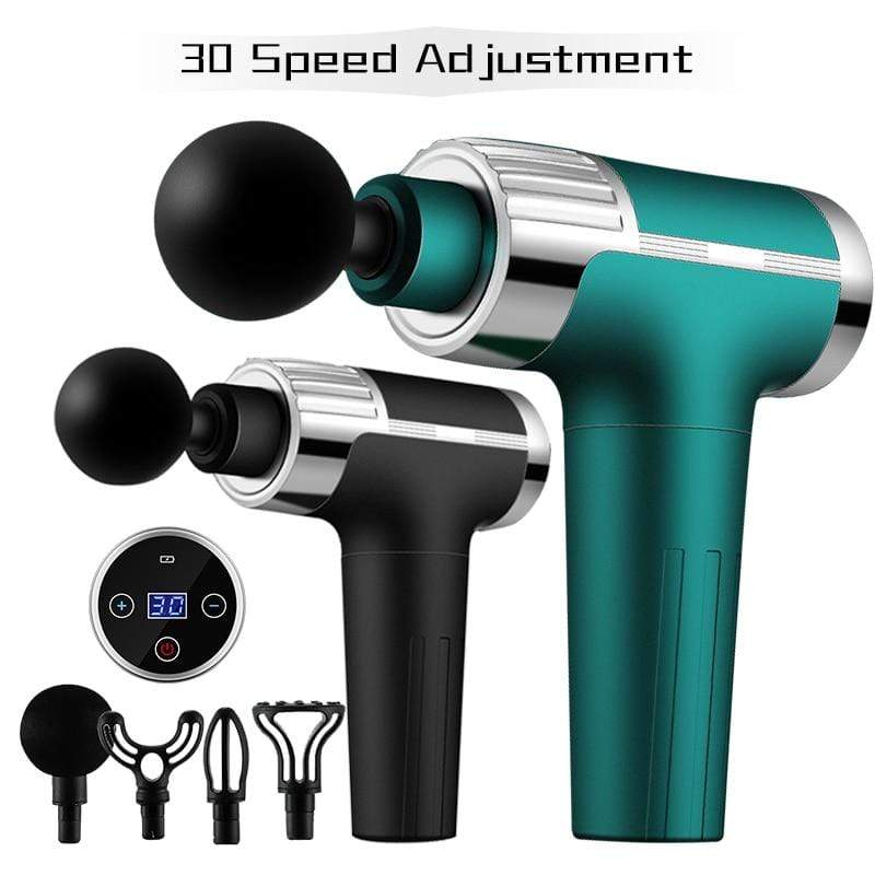 60W 24V Massage Gun Deep Tissue Percussion Muscle Massage for Pain Relief Portable Back Body Relaxation Sport Massager 30Speeds AExp
