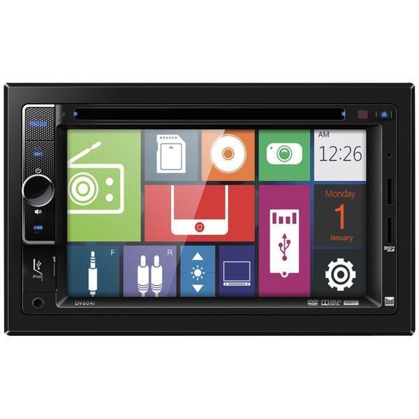 6.2" Double-DIN In-Dash DVD Receiver with iPod(R) Control-Receivers & Accessories-JadeMoghul Inc.