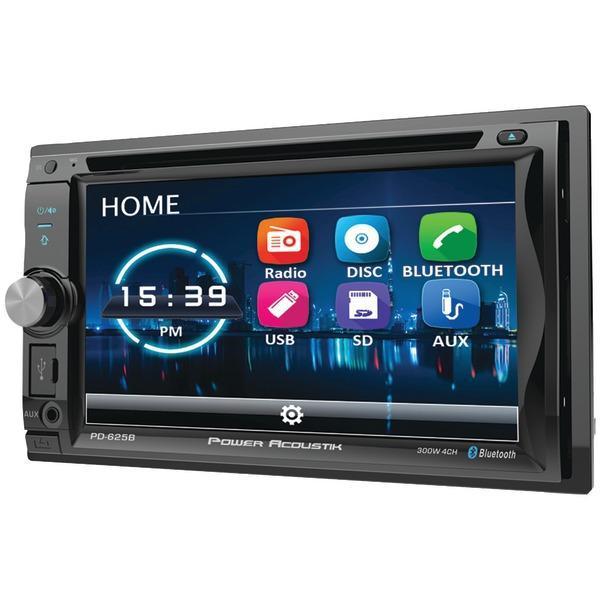 6.2" Incite Double-DIN In-Dash Detachable LCD Touchscreen DVD Receiver with Bluetooth(R)-Receivers & Accessories-JadeMoghul Inc.