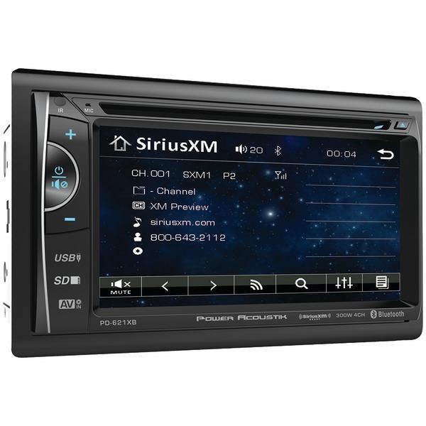 6.2" Incite Double-DIN In-Dash LCD Touchscreen DVD Receiver with Bluetooth(R) & SiriusXM(R) Ready-Receivers & Accessories-JadeMoghul Inc.