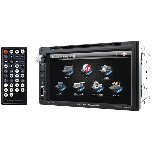 6.5" Double-DIN In-Dash LCD Touchscreen DVD Receiver (With Bluetooth(R))-Receivers & Accessories-JadeMoghul Inc.