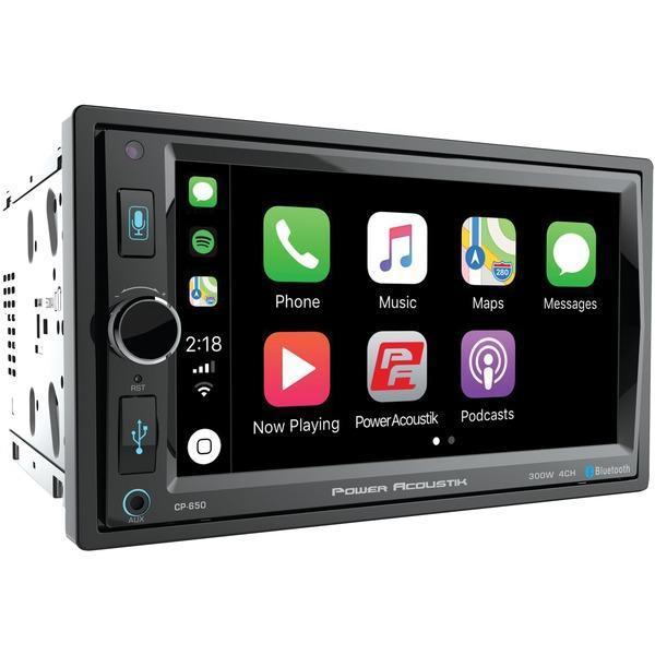 6.5" In-Dash Double-DIN Digital Media Receiver with Bluetooth(R) & Apple CarPlay(TM)-Receivers & Accessories-JadeMoghul Inc.