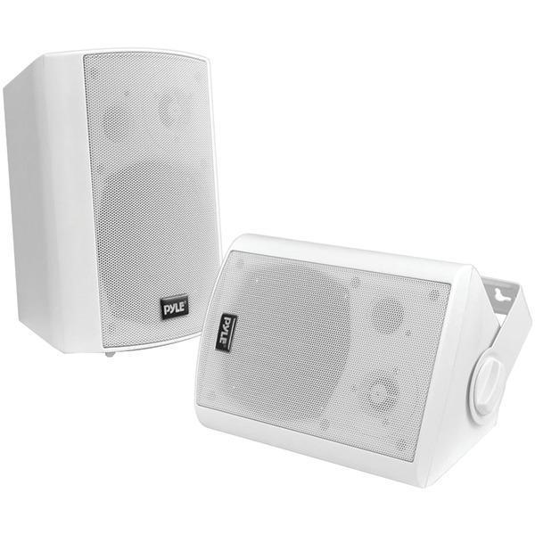 6.5" Indoor/Outdoor Wall-Mount Bluetooth(R) Speaker System (White)-Speakers, Subwoofers & Accessories-JadeMoghul Inc.