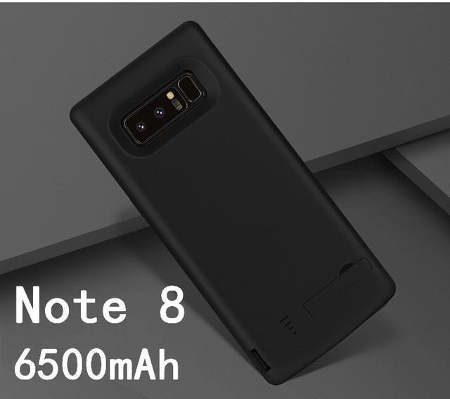 6500mAh Slim shockproof Battery Charger Case For Samsung Galaxy S8 S9 Plus Note 8 External Rechargeable Power Bank Charing Cover-Note8-Black-JadeMoghul Inc.