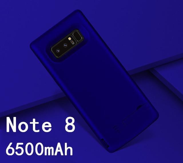 6500mAh Slim shockproof Battery Charger Case For Samsung Galaxy S8 S9 Plus Note 8 External Rechargeable Power Bank Charing Cover-Note8-Blue-JadeMoghul Inc.