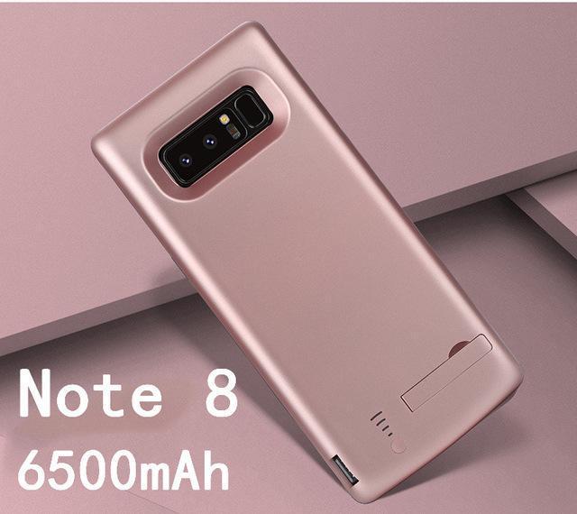 6500mAh Slim shockproof Battery Charger Case For Samsung Galaxy S8 S9 Plus Note 8 External Rechargeable Power Bank Charing Cover-Note8-Rose-JadeMoghul Inc.