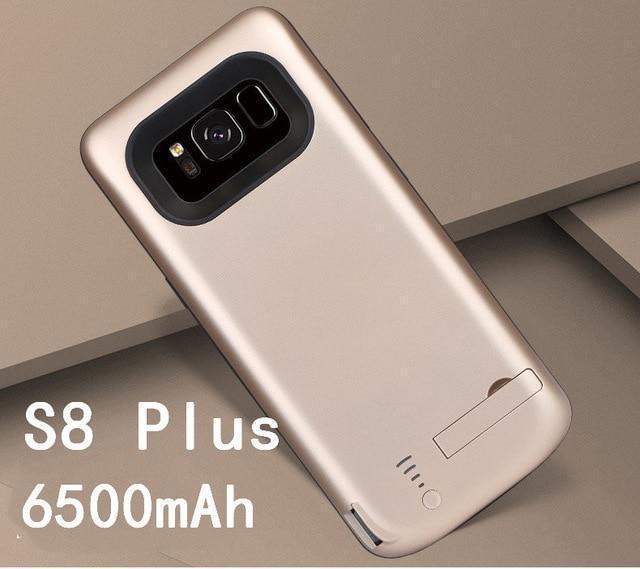 6500mAh Slim shockproof Battery Charger Case For Samsung Galaxy S8 S9 Plus Note 8 External Rechargeable Power Bank Charing Cover-S8P-Gold-JadeMoghul Inc.