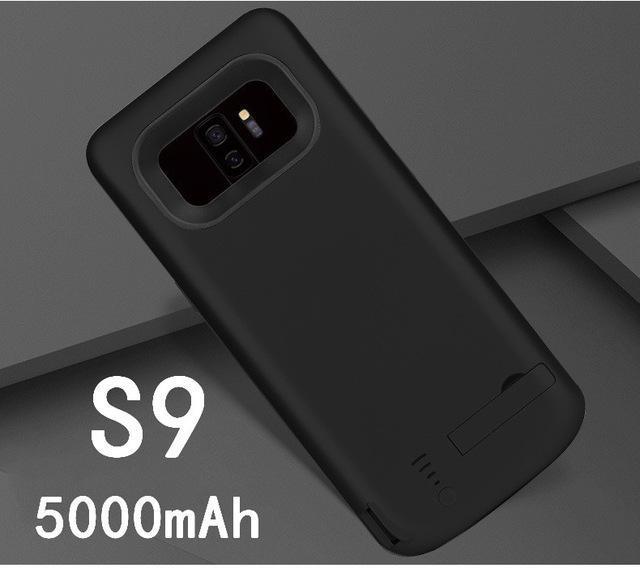 6500mAh Slim shockproof Battery Charger Case For Samsung Galaxy S8 S9 Plus Note 8 External Rechargeable Power Bank Charing Cover-S9-Black-JadeMoghul Inc.