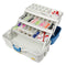Plano Ready Set Fish Three-Tray Tackle Box - Aqua Blue/Tan [620310]