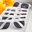 Favor For Wedding: Personalized White Sunglasses For Women