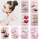 67Color 2PCS/Set Lovely Children's Series Hair Clips Sequins Barrettes Alloy Pins Grips Accessories For Girls HeadWear AExp