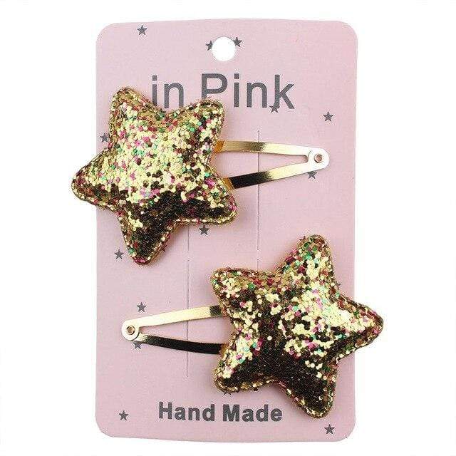 67Color 2PCS/Set Lovely Children's Series Hair Clips Sequins Barrettes Alloy Pins Grips Accessories For Girls HeadWear AExp