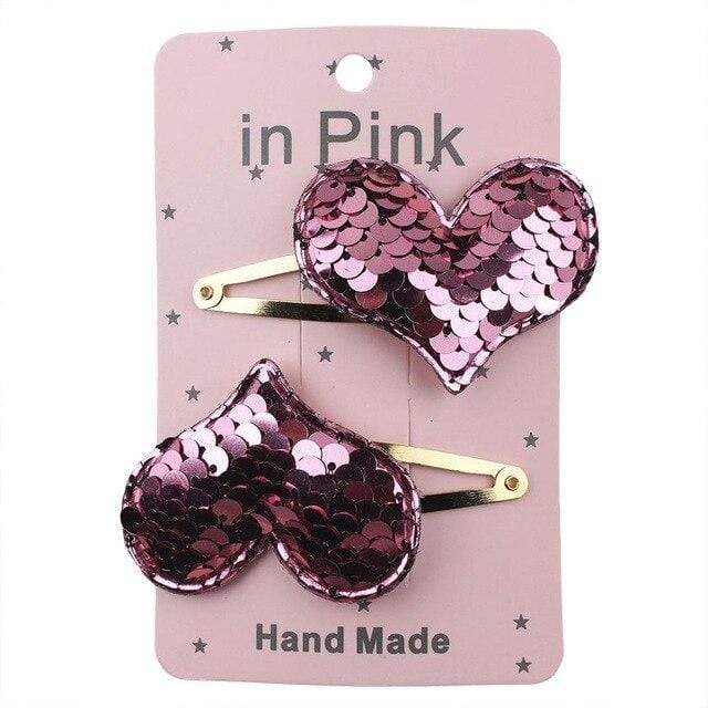 67Color 2PCS/Set Lovely Children's Series Hair Clips Sequins Barrettes Alloy Pins Grips Accessories For Girls HeadWear AExp