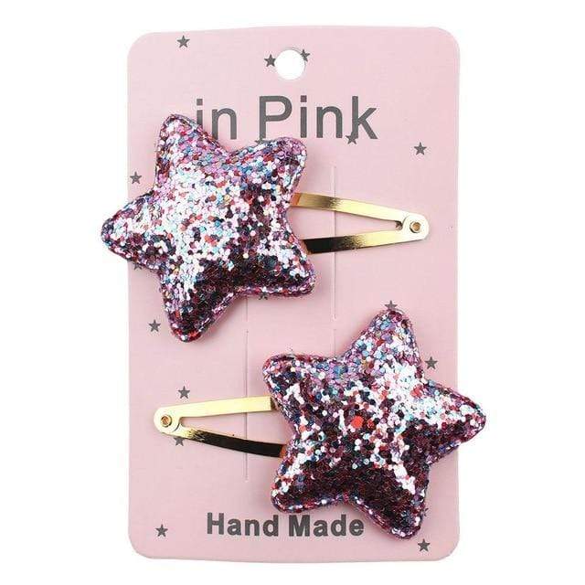 67Color 2PCS/Set Lovely Children's Series Hair Clips Sequins Barrettes Alloy Pins Grips Accessories For Girls HeadWear AExp