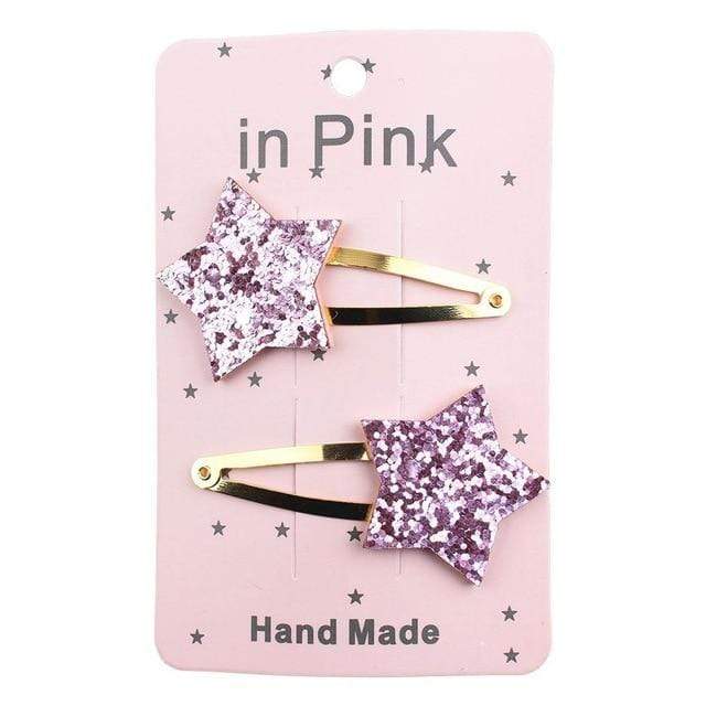 67Color 2PCS/Set Lovely Children's Series Hair Clips Sequins Barrettes Alloy Pins Grips Accessories For Girls HeadWear AExp