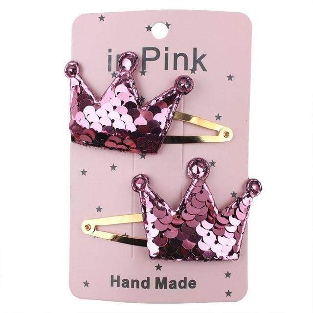 67Color 2PCS/Set Lovely Children's Series Hair Clips Sequins Barrettes Alloy Pins Grips Accessories For Girls HeadWear AExp