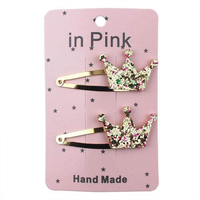 67Color 2PCS/Set Lovely Children's Series Hair Clips Sequins Barrettes Alloy Pins Grips Accessories For Girls HeadWear AExp