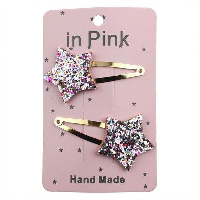 67Color 2PCS/Set Lovely Children's Series Hair Clips Sequins Barrettes Alloy Pins Grips Accessories For Girls HeadWear JadeMoghul Inc. 