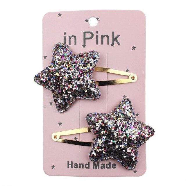 67Color 2PCS/Set Lovely Children's Series Hair Clips Sequins Barrettes Alloy Pins Grips Accessories For Girls HeadWear JadeMoghul Inc. 