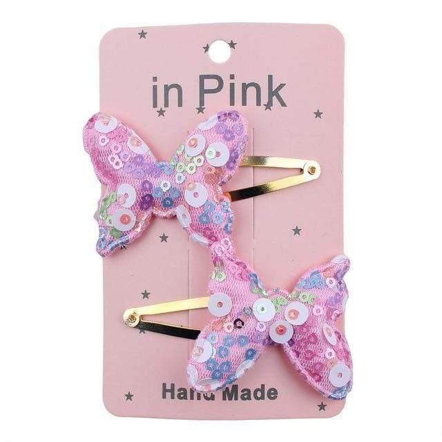 67Color 2PCS/Set Lovely Children's Series Hair Clips Sequins Barrettes Alloy Pins Grips Accessories For Girls HeadWear JadeMoghul Inc. 