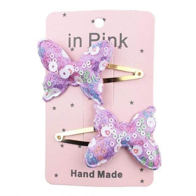 67Color 2PCS/Set Lovely Children's Series Hair Clips Sequins Barrettes Alloy Pins Grips Accessories For Girls HeadWear JadeMoghul Inc. 