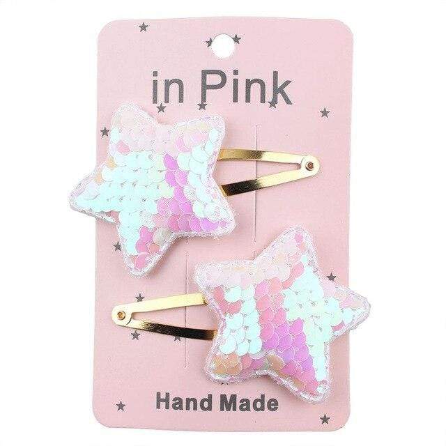 67Color 2PCS/Set Lovely Children's Series Hair Clips Sequins Barrettes Alloy Pins Grips Accessories For Girls HeadWear JadeMoghul Inc. 