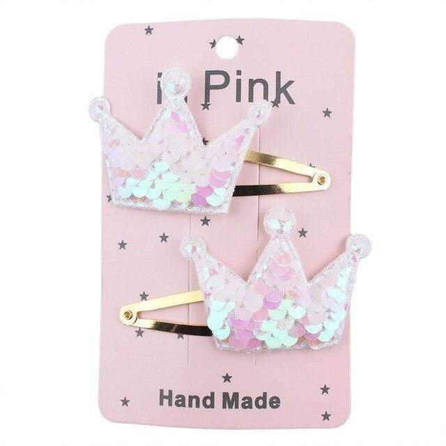 67Color 2PCS/Set Lovely Children's Series Hair Clips Sequins Barrettes Alloy Pins Grips Accessories For Girls HeadWear JadeMoghul Inc. 