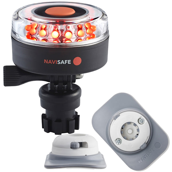 Navisafe Navilight All RED 360 2NM w/Navimount Base  RIB Mount - White [045KIT4]