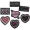 6IN CHALK HEARTS DESIGNER CUT OUTS-Learning Materials-JadeMoghul Inc.