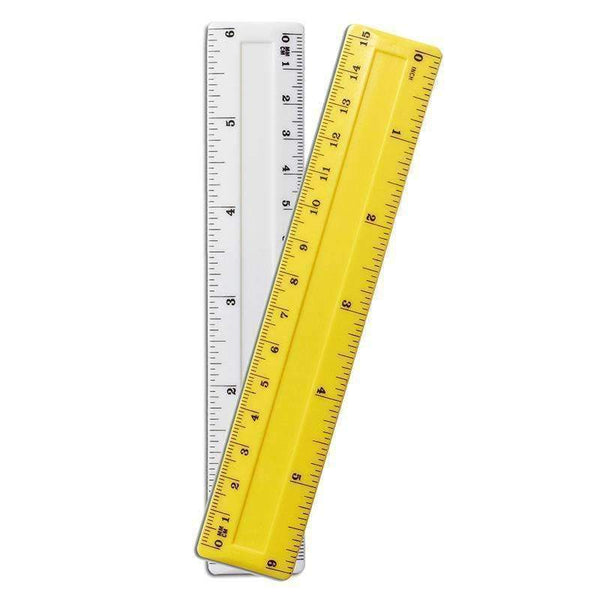 6IN PLASTIC RULER-Supplies-JadeMoghul Inc.