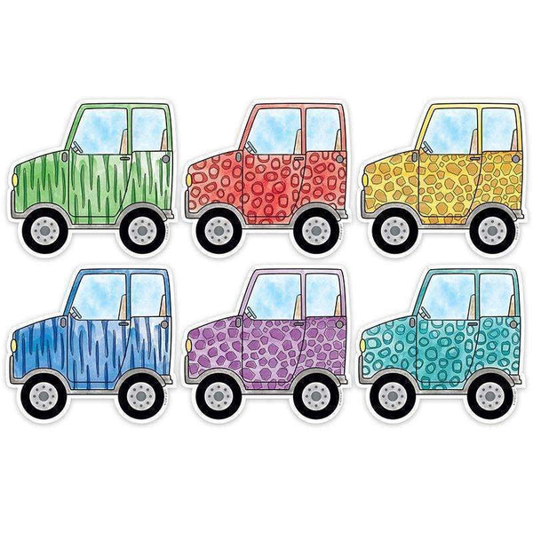 6IN SAFARI FRIEND VEHICLES CUTOUT-Learning Materials-JadeMoghul Inc.