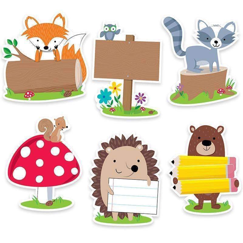 6IN WOODLAND FRIEND DESIGNER CUTOUT-Learning Materials-JadeMoghul Inc.