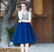 6Layers 65cm Summer Fashion Women Tutu Tulle Skirt Wedding Bridesmaid Skirts Knee Length Lolita Mesh Petticoat Saia Faldas 2017-navy blue-One Size-JadeMoghul Inc.