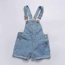 6M-36M Baby Overalls 2016 Brand Summer Baby Denim pants Blue Cowboys jumpsuits for kids shorts overall pants for girls and boys-Blue-6M-JadeMoghul Inc.