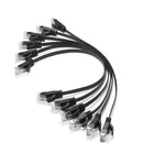 6pack 15cm 50cm 1m 2m3m5m10m 30m 98FT cable CAT6 Flat UTP Ethernet Network Cable RJ45 Patch LAN cable black/ blue / white color AExp