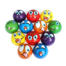 6pcs 6.3cm Stress Balls Grimace Smiley Laugh Face Soft Foam PU Squeeze Squishy Balls Toys for Kids Children Adults JadeMoghul Inc. 