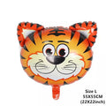 6pcs Safari Party Theme Animal Ballons Jungle Party Zoo Helium Foil Air Balloon Kids Birthday Party Decorations Baloon Kit Balon