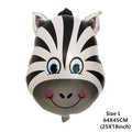 6pcs Safari Party Theme Animal Ballons Jungle Party Zoo Helium Foil Air Balloon Kids Birthday Party Decorations Baloon Kit Balon