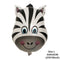 6pcs Safari Party Theme Animal Ballons Jungle Party Zoo Helium Foil Air Balloon Kids Birthday Party Decorations Baloon Kit Balon