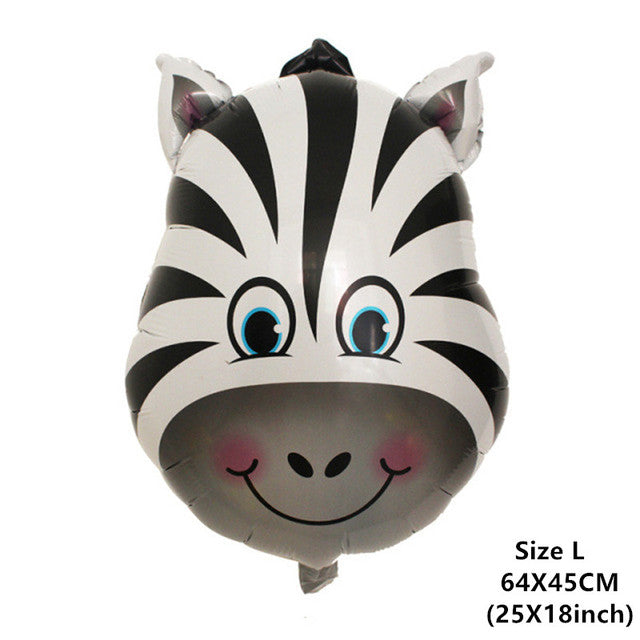 6pcs Safari Party Theme Animal Ballons Jungle Party Zoo Helium Foil Air Balloon Kids Birthday Party Decorations Baloon Kit Balon