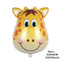 6pcs Safari Party Theme Animal Ballons Jungle Party Zoo Helium Foil Air Balloon Kids Birthday Party Decorations Baloon Kit Balon