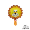6pcs Safari Party Theme Animal Ballons Jungle Party Zoo Helium Foil Air Balloon Kids Birthday Party Decorations Baloon Kit Balon