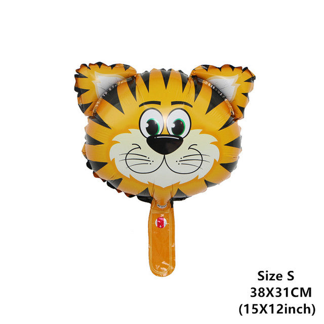 6pcs Safari Party Theme Animal Ballons Jungle Party Zoo Helium Foil Air Balloon Kids Birthday Party Decorations Baloon Kit Balon