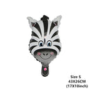 6pcs Safari Party Theme Animal Ballons Jungle Party Zoo Helium Foil Air Balloon Kids Birthday Party Decorations Baloon Kit Balon