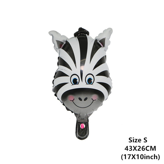 6pcs Safari Party Theme Animal Ballons Jungle Party Zoo Helium Foil Air Balloon Kids Birthday Party Decorations Baloon Kit Balon