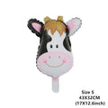 6pcs Safari Party Theme Animal Ballons Jungle Party Zoo Helium Foil Air Balloon Kids Birthday Party Decorations Baloon Kit Balon