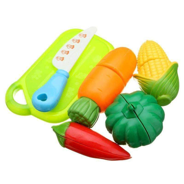 6PCS Children Play House Toy Cut Fruit Plastic Vegetables Kitchen Baby Classic Kids Toys Pretend Playset Educational Toys--JadeMoghul Inc.