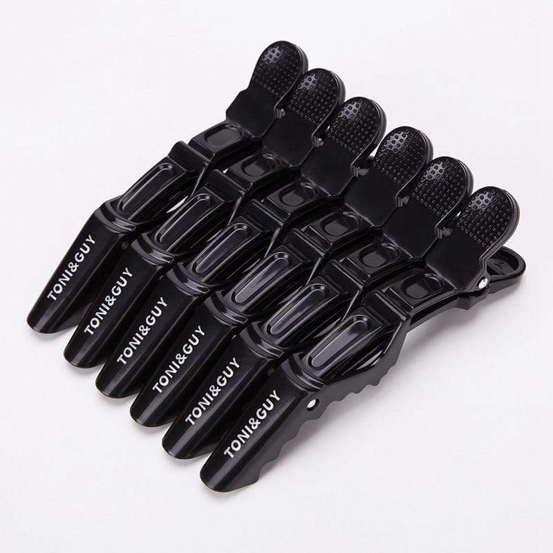 6pcs/lot Plastic Hair Clip Hairdressing Clamps Claw Hair Section Clips Grip Cutting Barbers For Salon Hair Styling Accessories AExp