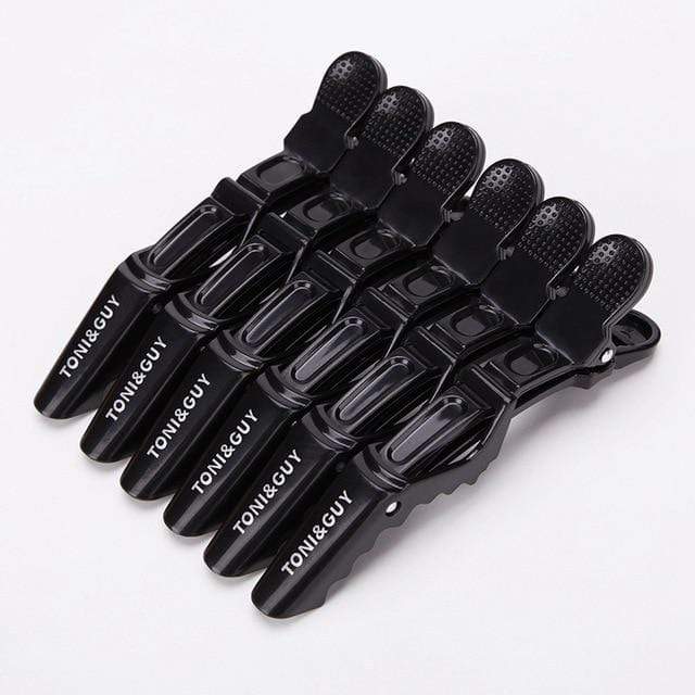 6pcs/lot Plastic Hair Clip Hairdressing Clamps Claw Hair Section Clips Grip Cutting Barbers For Salon Hair Styling Accessories AExp